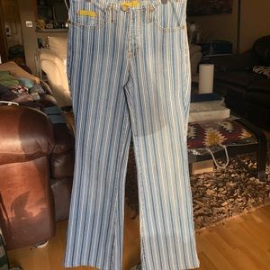 Italian-made flared jeans